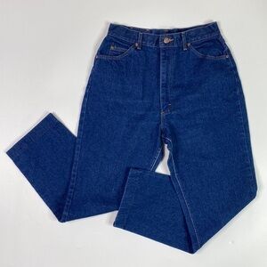 Vintage Lee Dark Wash Tapered Jeans Size 14 Med (30x28)